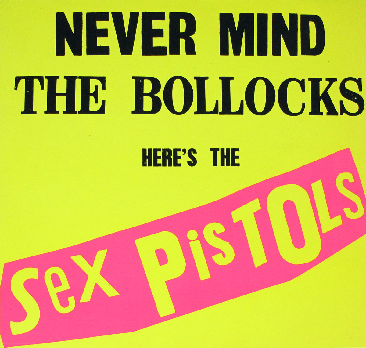 High Resolution Photos of sex pistols never mind yellow cover 